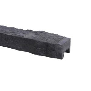 Betonnen afdekkap 180cm antraciet met graniet motief