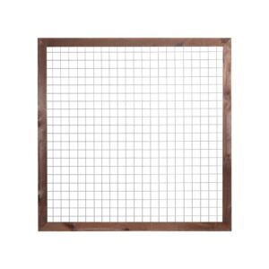 Betonijzertrellis grenen bruin geïmpregneerd maas 10x10 4 mm dik 180 x 180 cm